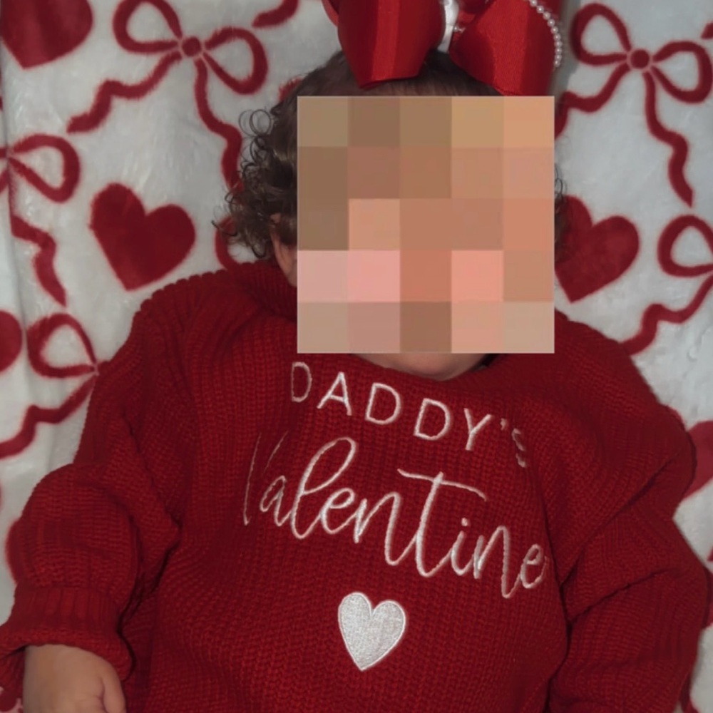 Red Valentine's Sweater for Kids